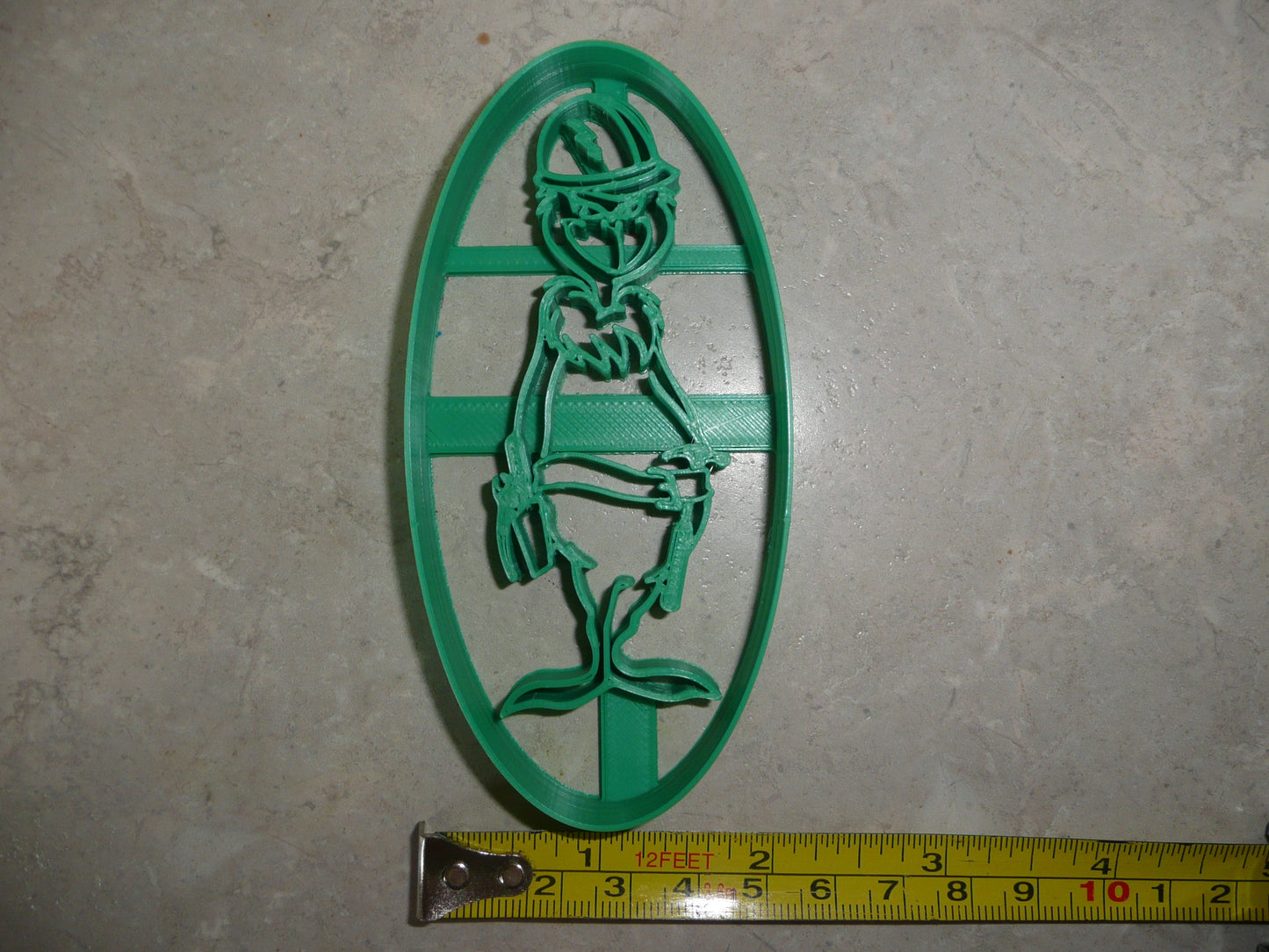 Grinch Standing Christmas Lineman Construction Hardhat Cookie Cutter USA PR4046