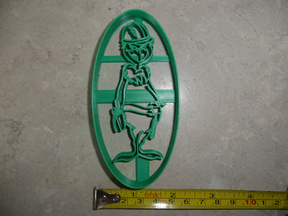 Grinch Standing Christmas Lineman Construction Hardhat Cookie Cutter USA PR4046