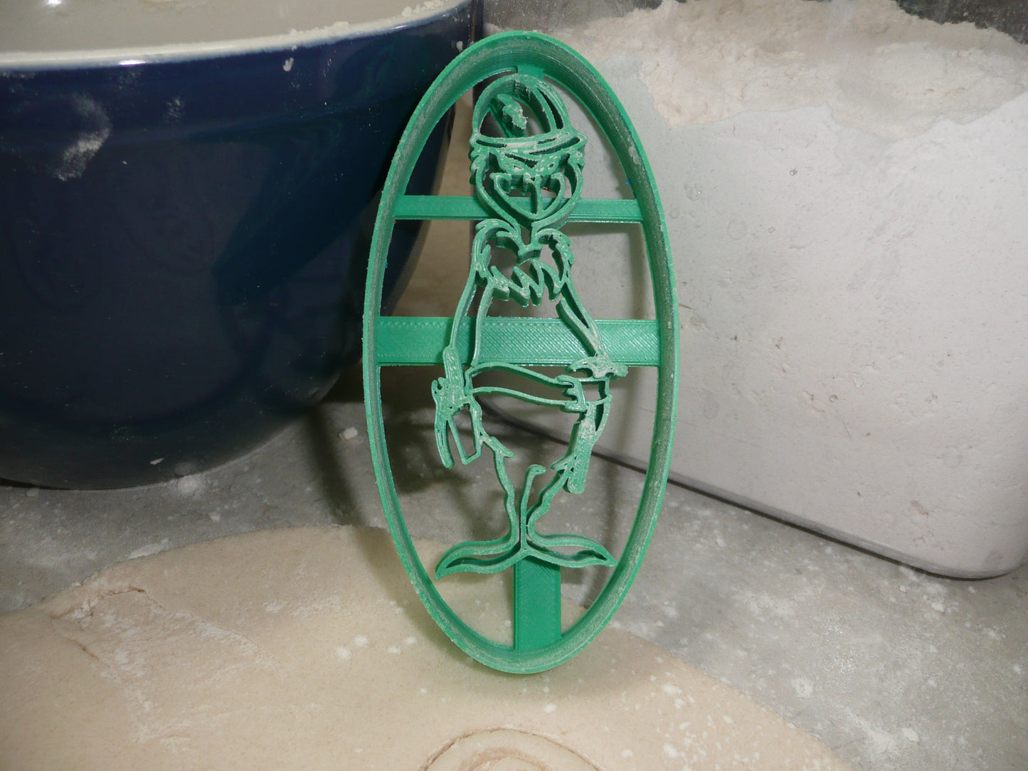 Grinch Standing Christmas Lineman Construction Hardhat Cookie Cutter USA PR4046