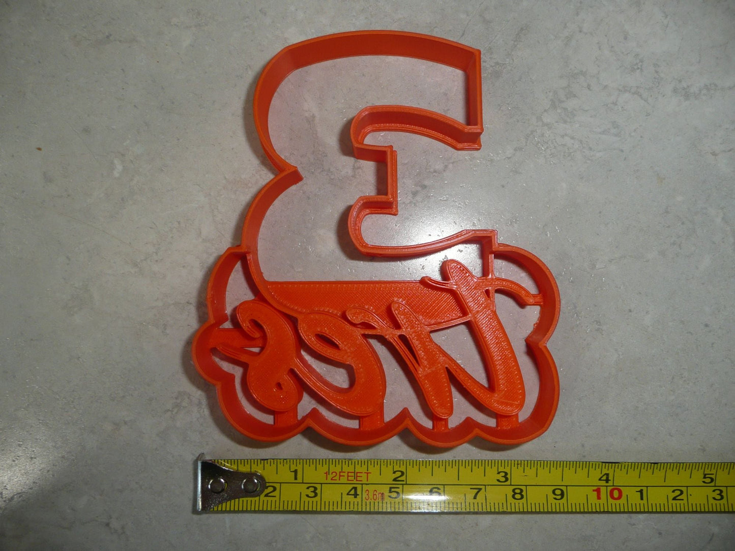 Spanish Number Tres 3 With Word Cookie Cutter Cortador De Galletas USA PR4123