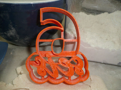 Spanish Number Seis 6 With Word Cookie Cutter Cortador De Galletas USA PR4126