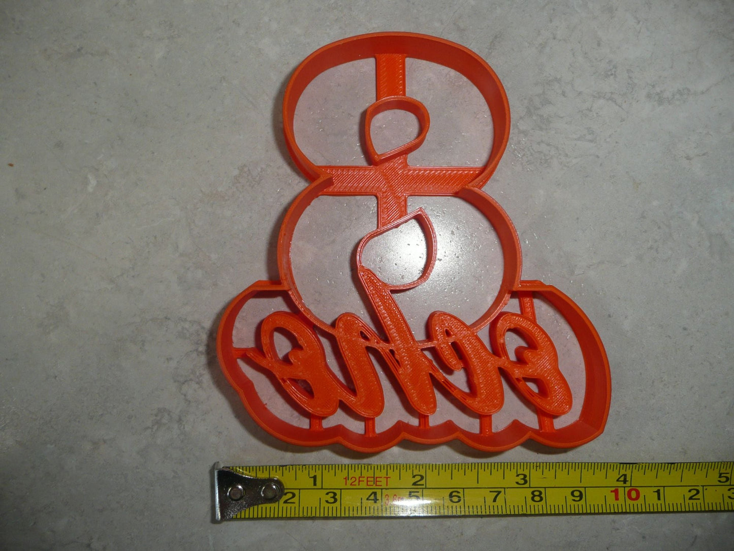 Spanish Number Ocho 8 With Word Cookie Cutter Cortador De Galletas USA PR4128