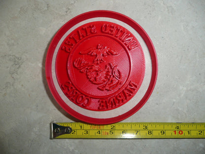 2 Piece United States Marine Corps Cookie Cutter and Stamp USA PR4136