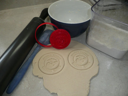 2 Piece United States Marine Corps Cookie Cutter and Stamp USA PR4136