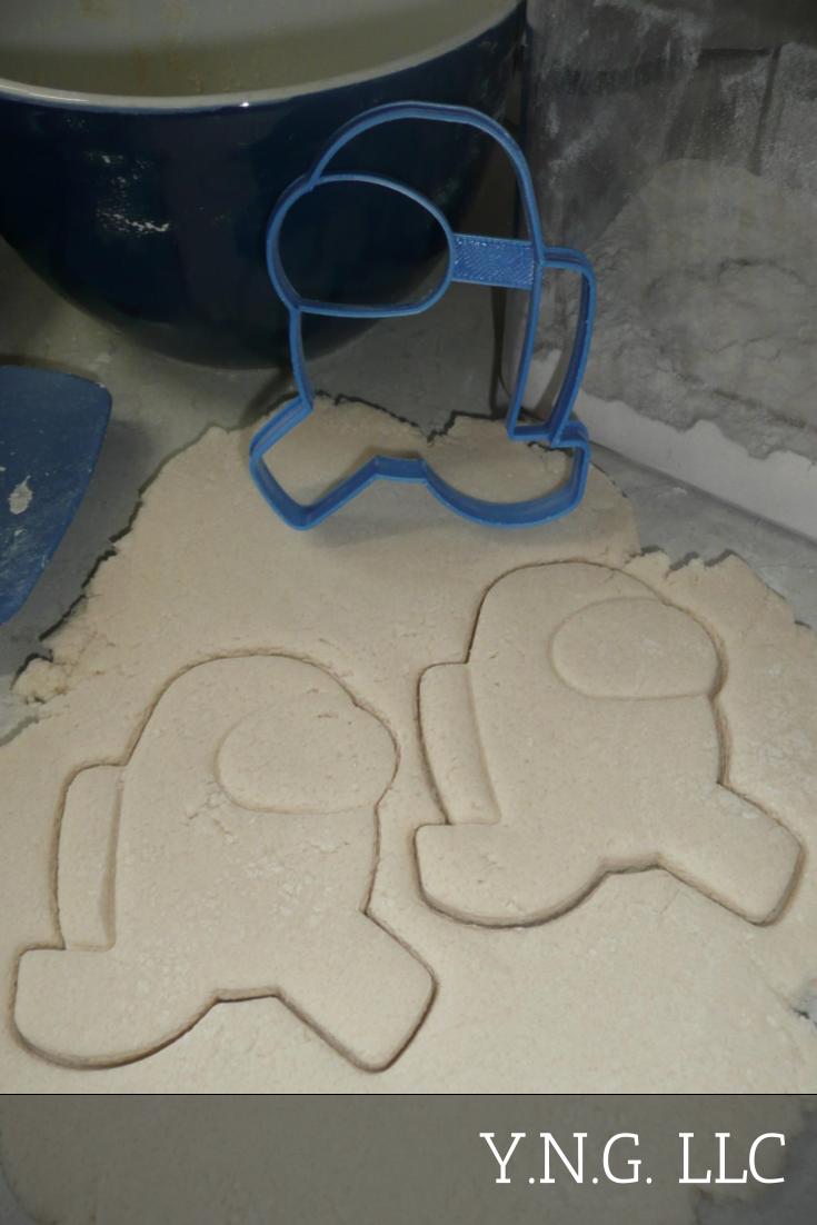 Among Us Walking Crewmate or Imposter Video Game Cookie Cutter USA PR4140