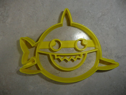 Baby Shark Front Facing Cartoon Song Cookie Cutter Made in USA PR4145