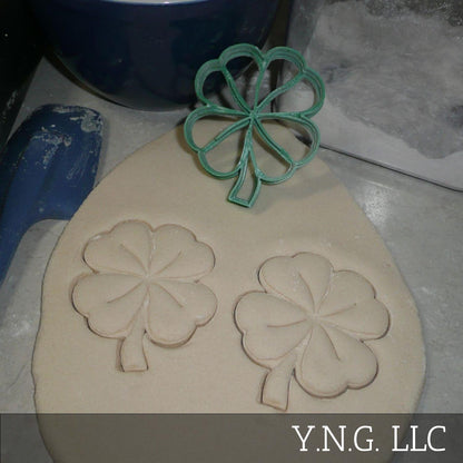 Cloverleaf Large Size 4 Leaf Clover Shamrock Cookie Cutter Made In USA PR4158