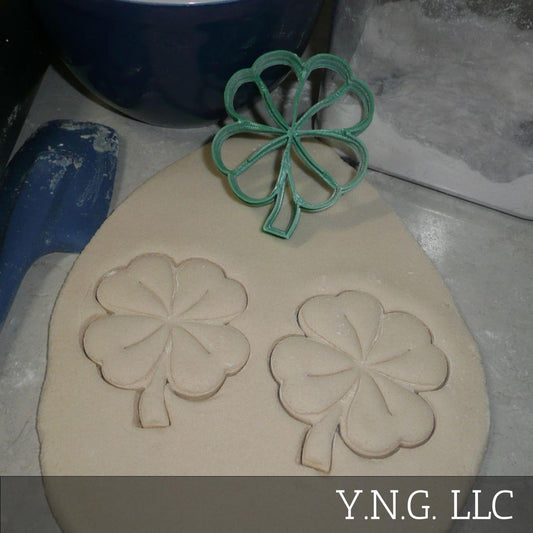 Cloverleaf Small Size 4 Leaf Clover Shamrock Cookie Cutter Made In USA PR4159