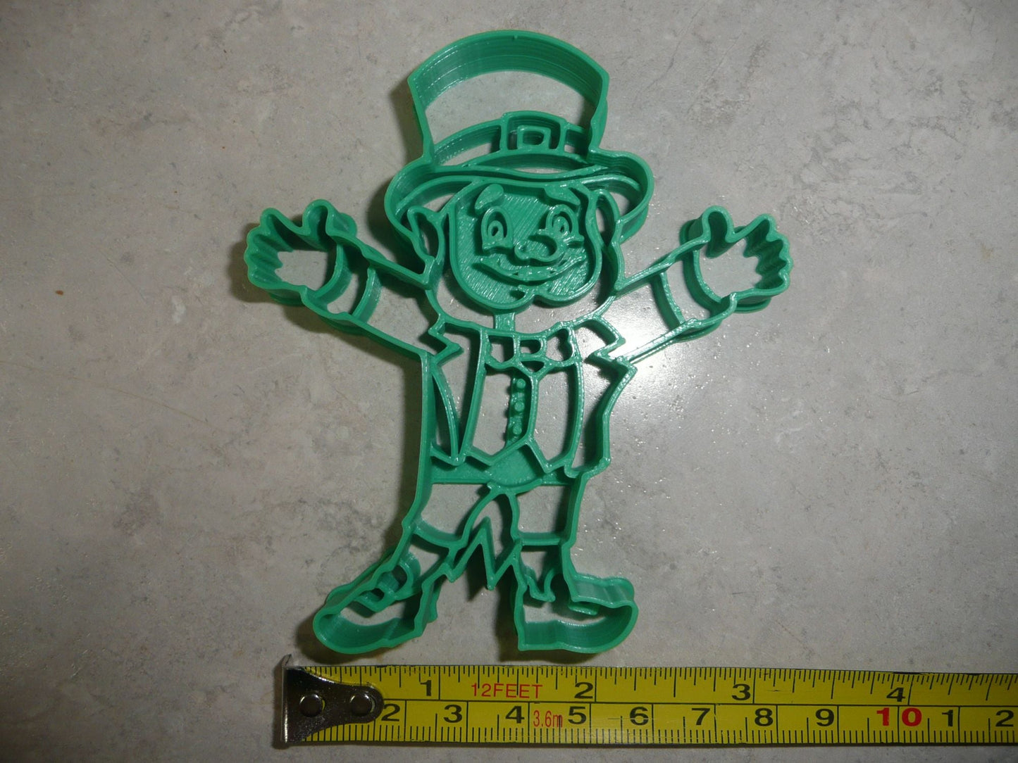 Leprechaun 4 Smiling Open Arms St Patricks Day Cookie Cutter Made in USA PR4179