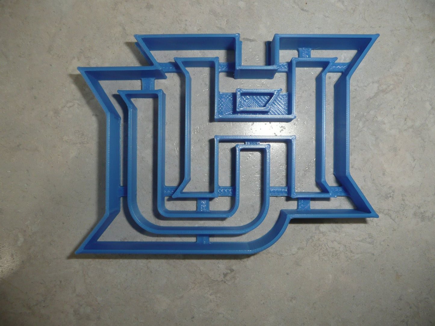 Hampton University HU Letters Virginia Cookie Cutter 3D Printed USA PR4185