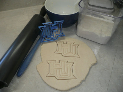 Hampton University HU Letters Virginia Cookie Cutter 3D Printed USA PR4185