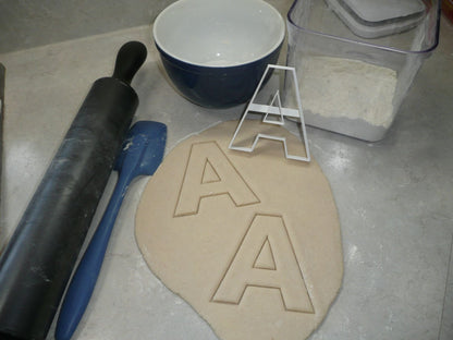 Letter A 4 Inch Uppercase Capital Block Font Cookie Cutter USA PR4214