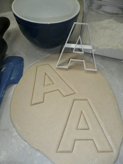 Letter A 4 Inch Uppercase Capital Block Font Cookie Cutter USA PR4214