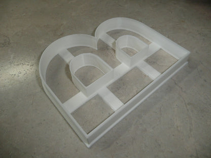 Letter B 4 Inch Uppercase Capital Block Font Cookie Cutter USA PR4215