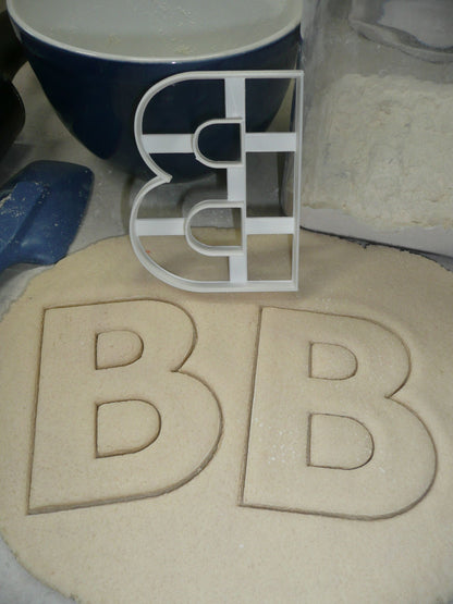 Letter B 4 Inch Uppercase Capital Block Font Cookie Cutter USA PR4215