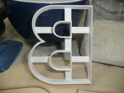 Letter B 4 Inch Uppercase Capital Block Font Cookie Cutter USA PR4215