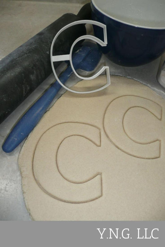 Letter C 4 Inch Uppercase Capital Block Font Cookie Cutter USA PR4216