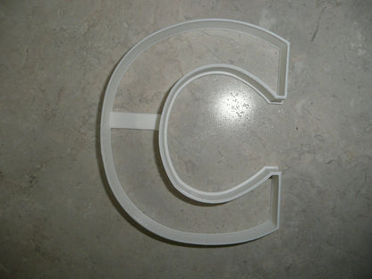 Letter C 4 Inch Uppercase Capital Block Font Cookie Cutter USA PR4216