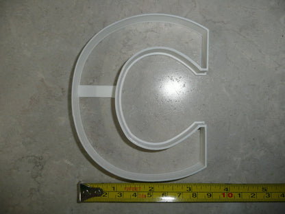 Letter C 4 Inch Uppercase Capital Block Font Cookie Cutter USA PR4216