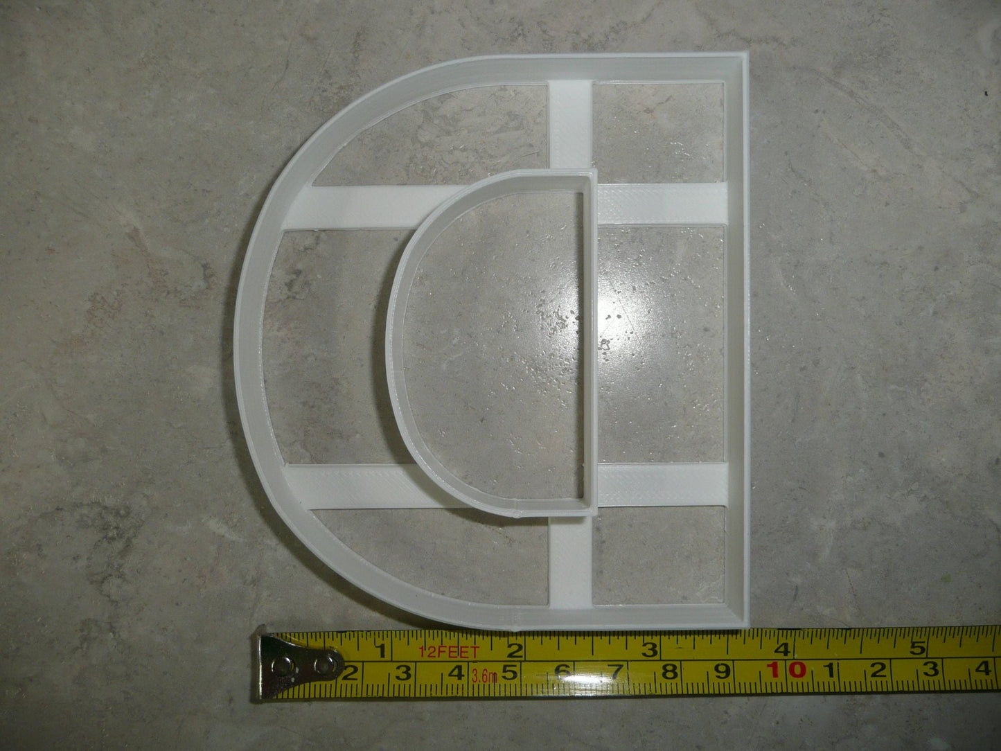 Letter D 4 Inch Uppercase Capital Block Font Cookie Cutter USA PR4217