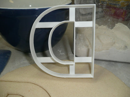 Letter D 4 Inch Uppercase Capital Block Font Cookie Cutter USA PR4217