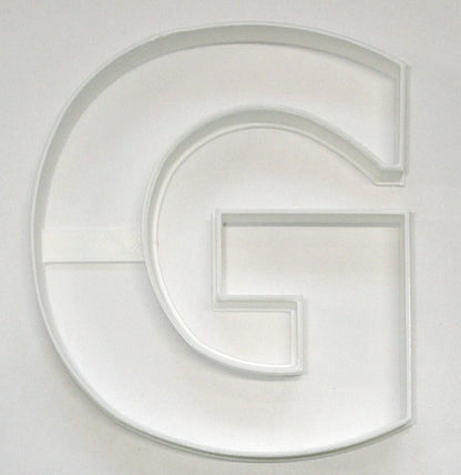 Letter G 4 Inch Uppercase Capital Block Font Cookie Cutter USA PR4220