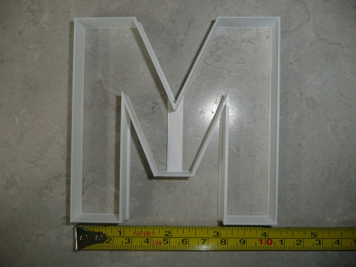 Letter M 4 Inch Uppercase Capital Block Font Cookie Cutter USA PR4226