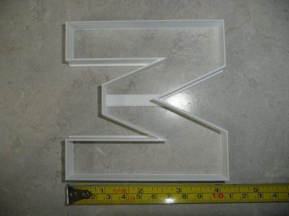 Letter M 4 Inch Uppercase Capital Block Font Cookie Cutter USA PR4226