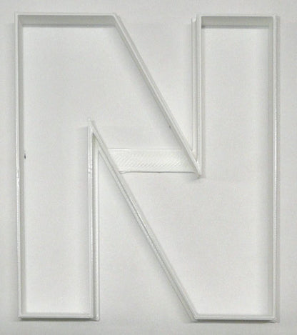 Letter N 4 Inch Uppercase Capital Block Font Cookie Cutter USA PR4227