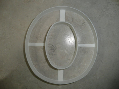 Letter O 4 Inch Uppercase Capital Block Font Cookie Cutter USA PR4228