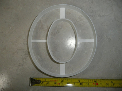 Letter O 4 Inch Uppercase Capital Block Font Cookie Cutter USA PR4228