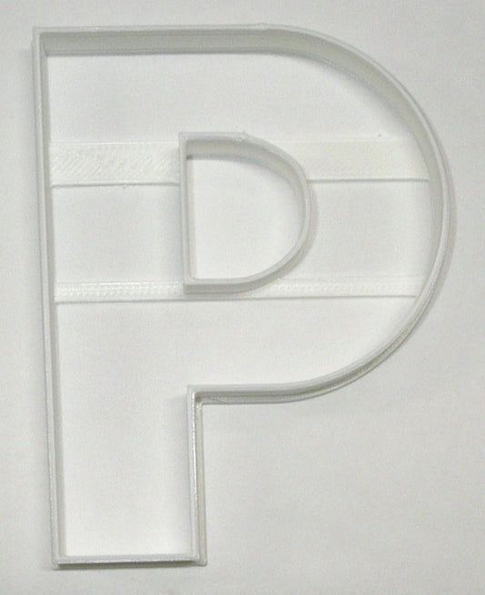 6x Letter P Capital Block Fondant Cutter Cupcake Topper 1.75 IN USA FD4229