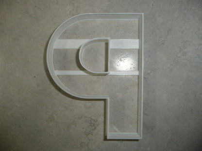 Letter P 4 Inch Uppercase Capital Block Font Cookie Cutter USA PR4229