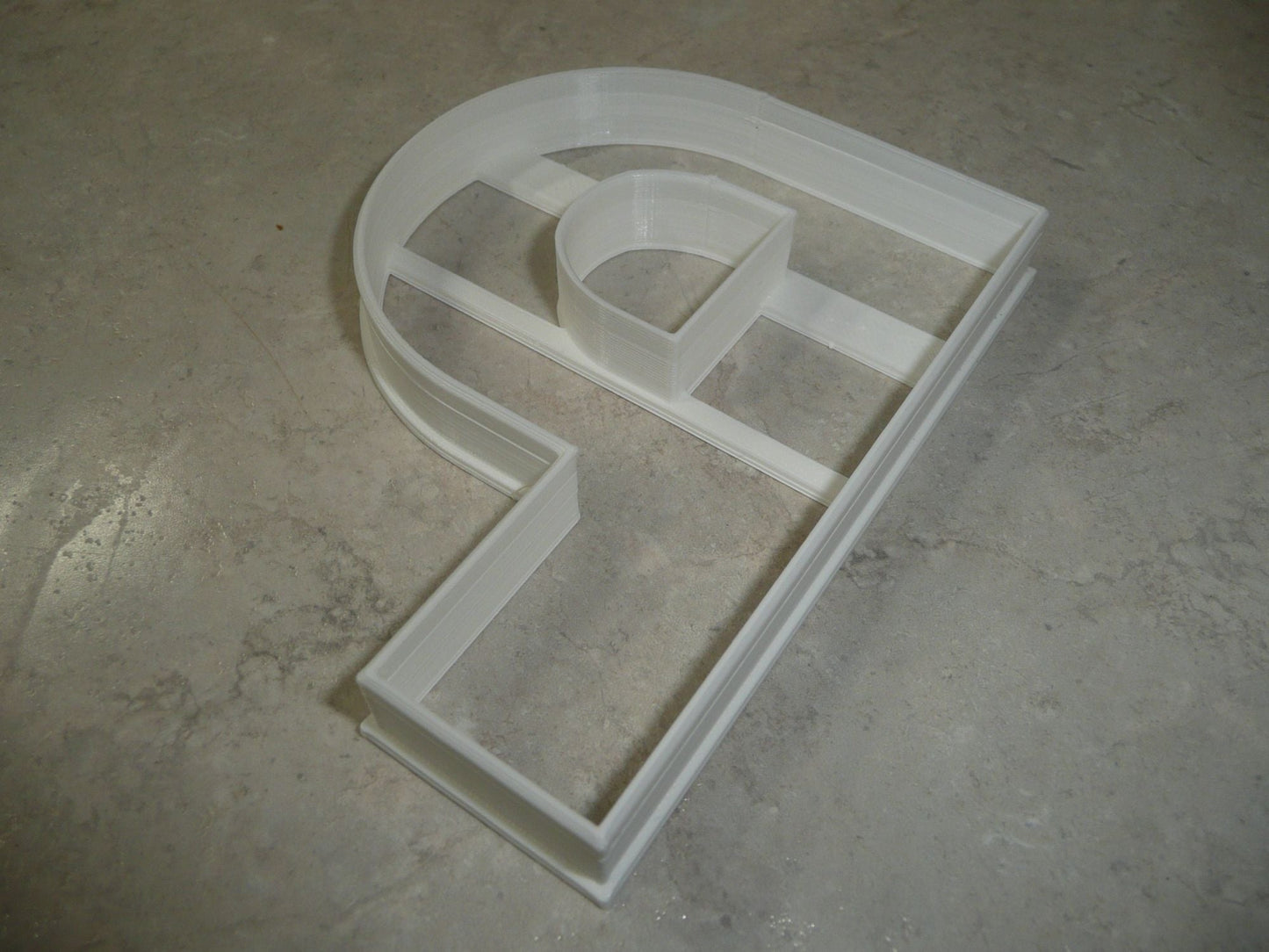 Letter P 4 Inch Uppercase Capital Block Font Cookie Cutter USA PR4229