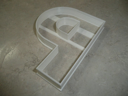 Letter P 4 Inch Uppercase Capital Block Font Cookie Cutter USA PR4229