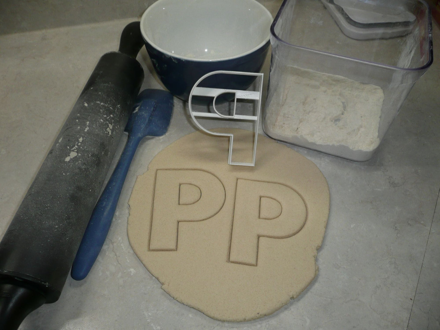Letter P 4 Inch Uppercase Capital Block Font Cookie Cutter USA PR4229