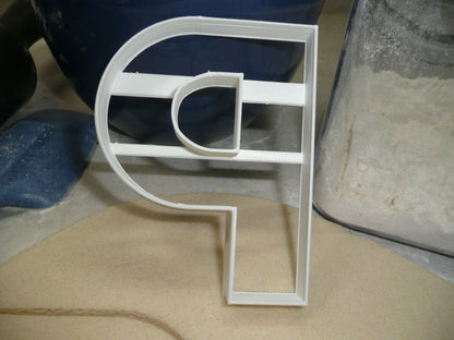 Letter P 4 Inch Uppercase Capital Block Font Cookie Cutter USA PR4229