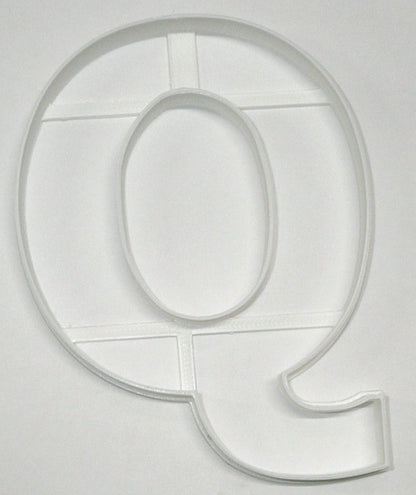 Letter Q 4 Inch Uppercase Capital Block Font Cookie Cutter USA PR4230
