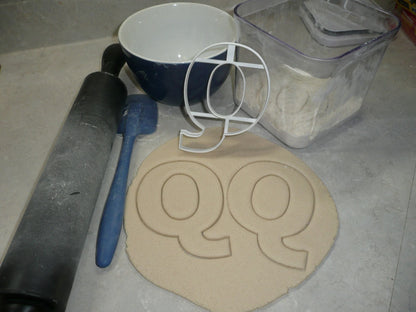 Letter Q 4 Inch Uppercase Capital Block Font Cookie Cutter USA PR4230