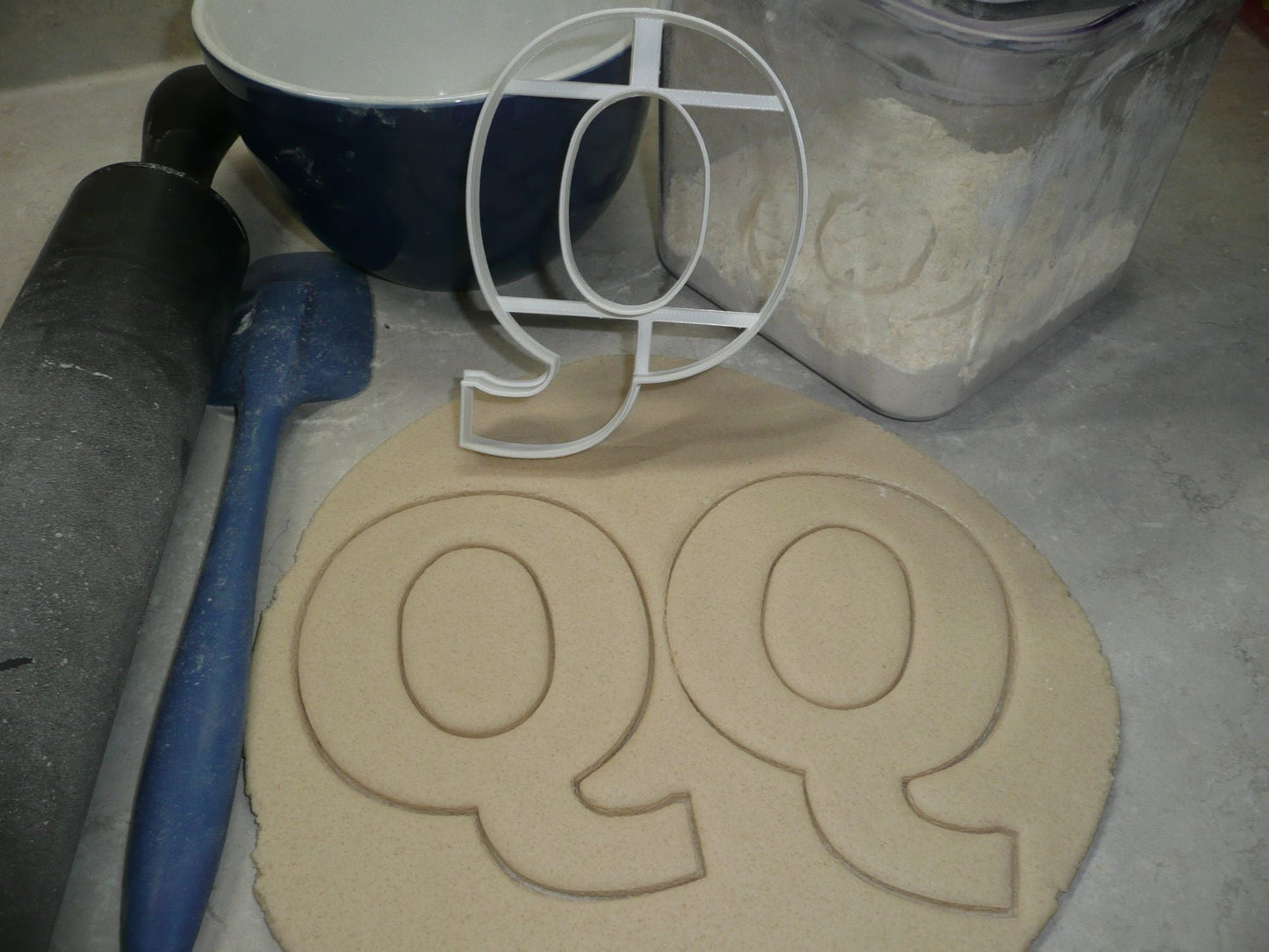 Letter Q 4 Inch Uppercase Capital Block Font Cookie Cutter USA PR4230