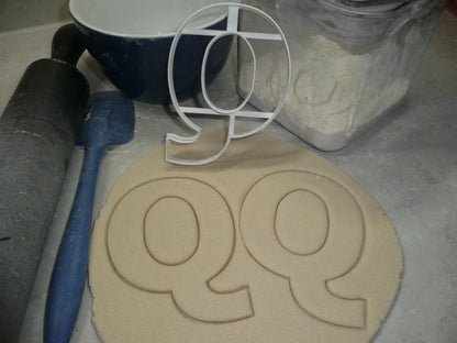 Letter Q 4 Inch Uppercase Capital Block Font Cookie Cutter USA PR4230