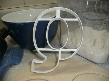 Letter Q 4 Inch Uppercase Capital Block Font Cookie Cutter USA PR4230