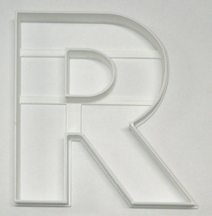 Letter R 4 Inch Uppercase Capital Block Font Cookie Cutter USA PR4231