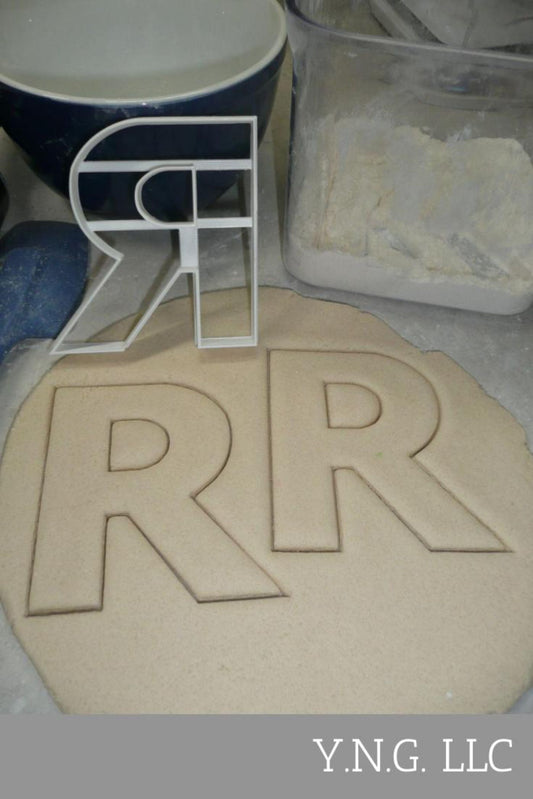 Letter R 4 Inch Uppercase Capital Block Font Cookie Cutter USA PR4231