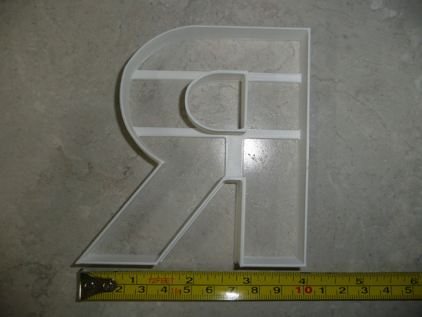 Letter R 4 Inch Uppercase Capital Block Font Cookie Cutter USA PR4231