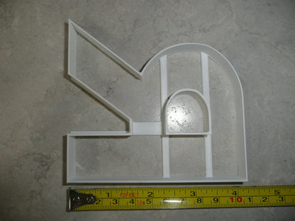 Letter R 4 Inch Uppercase Capital Block Font Cookie Cutter USA PR4231