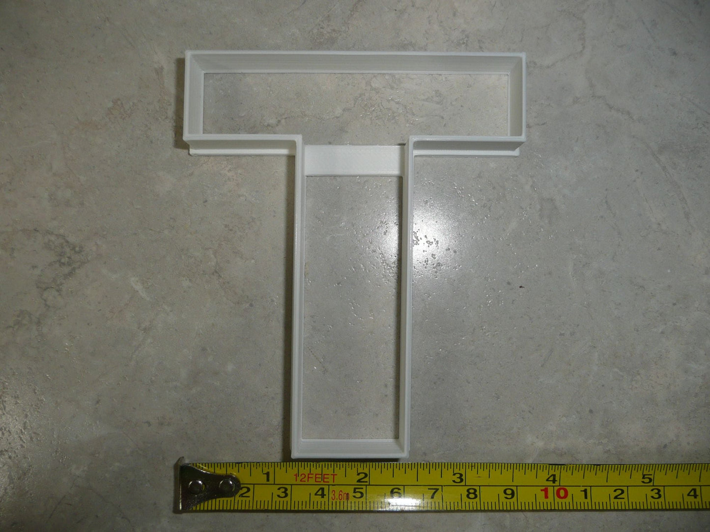 Letter T 4 Inch Uppercase Capital Block Font Cookie Cutter USA PR4233