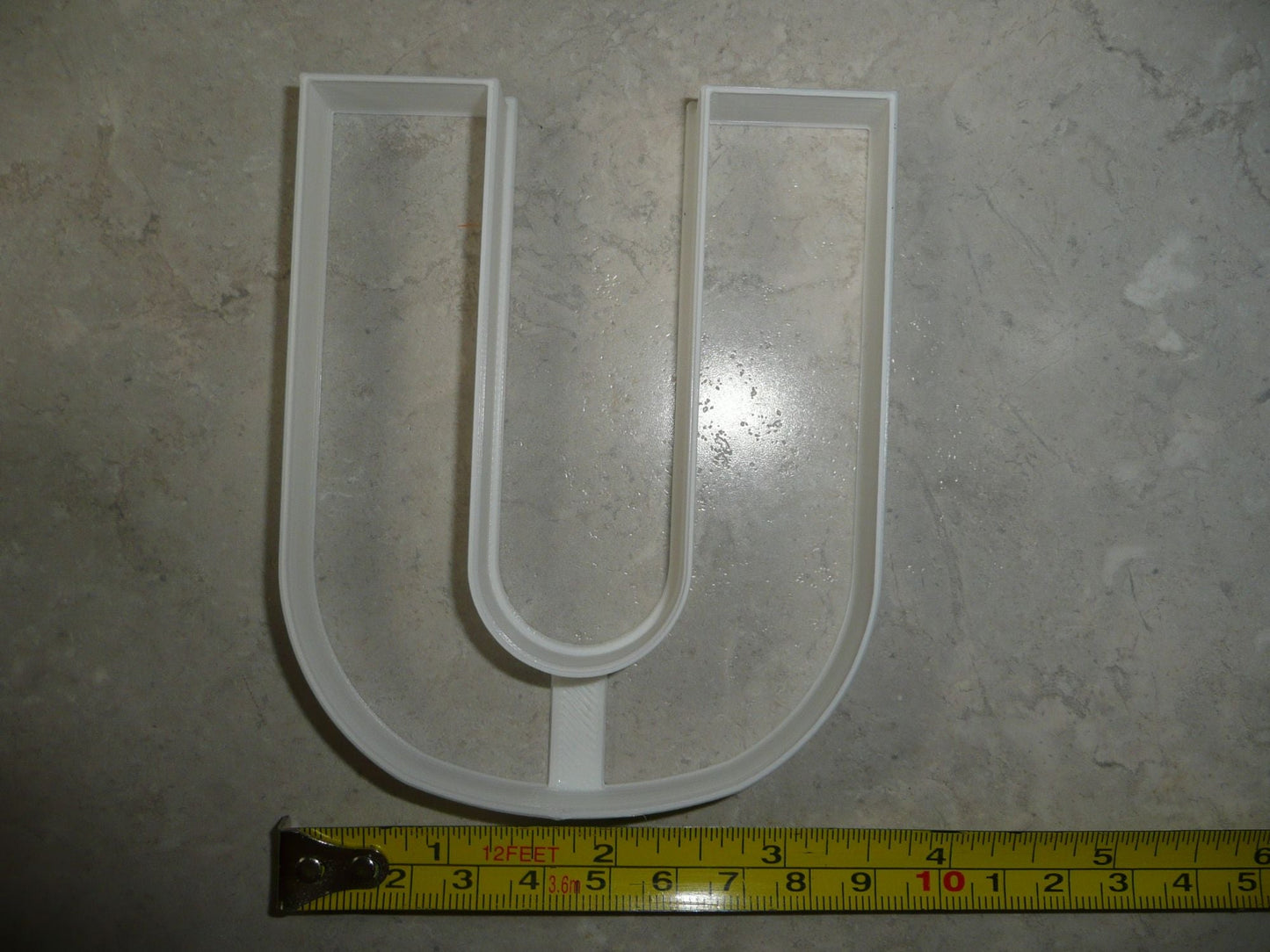 Letter U 4 Inch Uppercase Capital Block Font Cookie Cutter USA PR4234