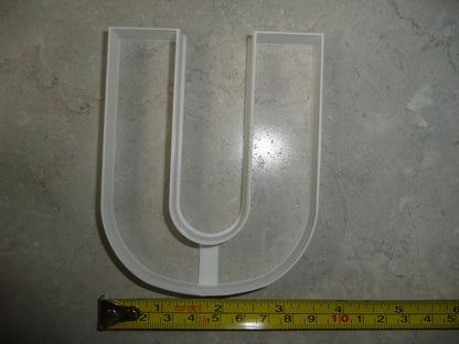 Letter U 4 Inch Uppercase Capital Block Font Cookie Cutter USA PR4234