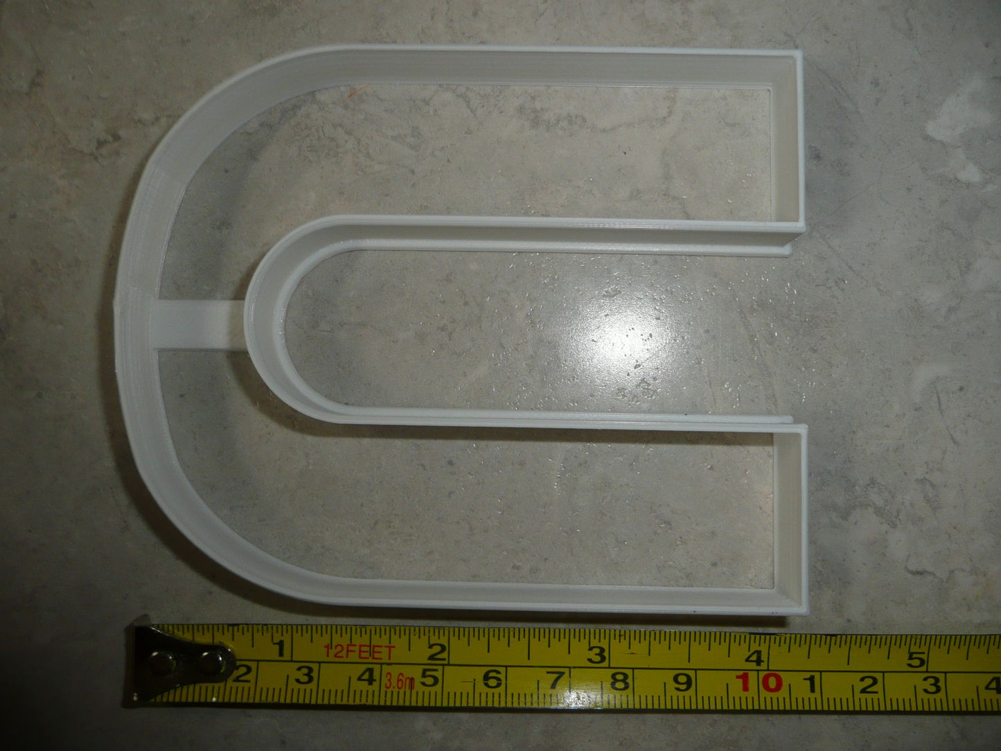 Letter U 4 Inch Uppercase Capital Block Font Cookie Cutter USA PR4234